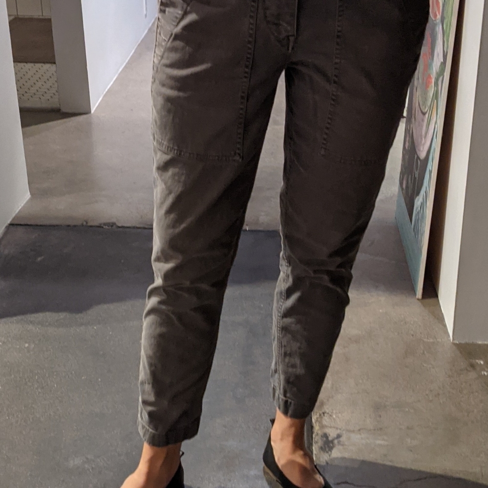 J. Crew gray cargo pants 4